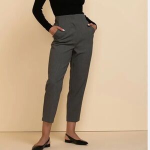 Tailored Grey Plus Size Women's Dress Pants